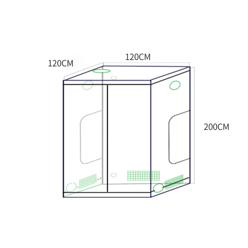 Garden Hydroponics Grow Room Tent Reflective Aluminum Oxford Cloth