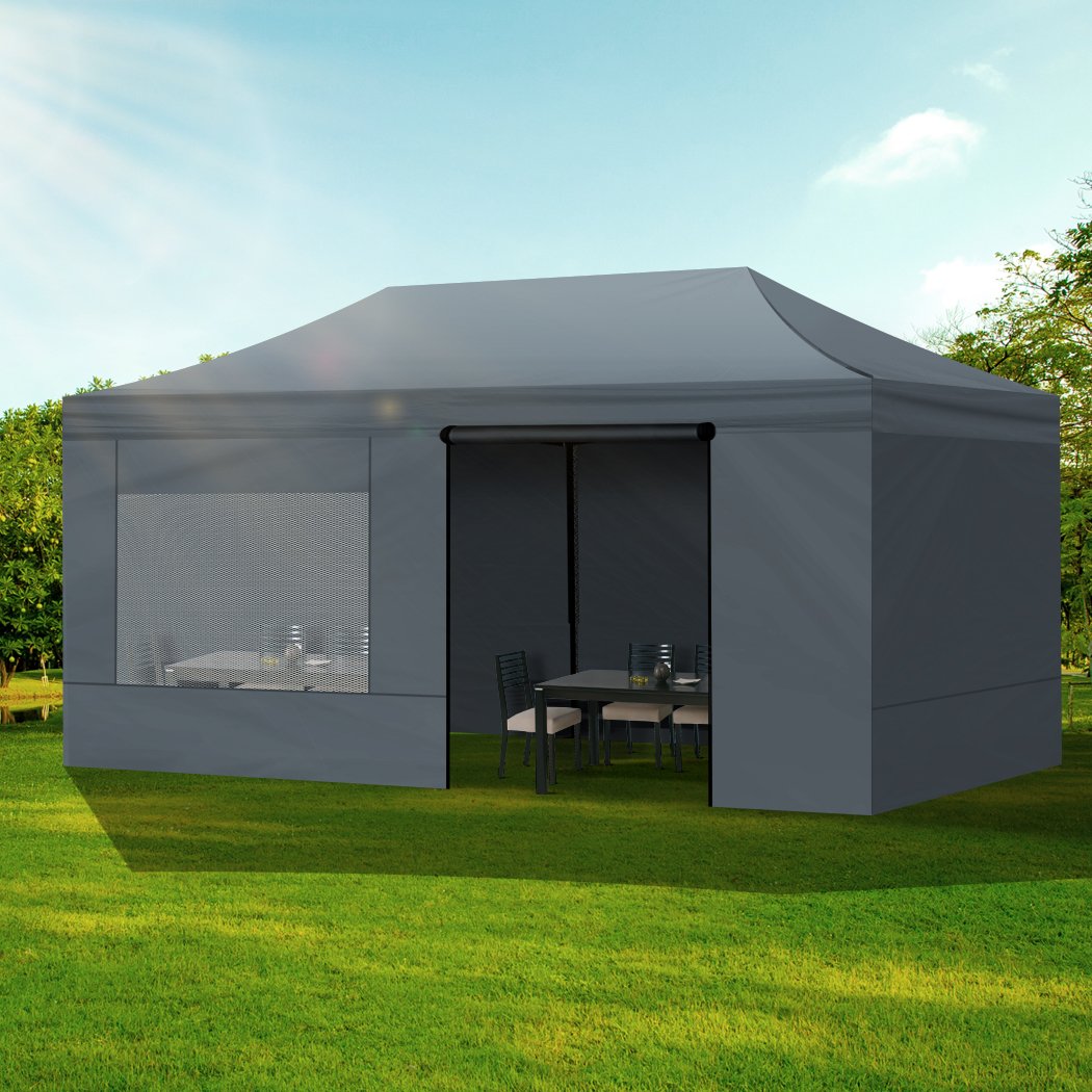 Mountview Gazebo Tent 3x6 Outdoor Marquee Gazebos Camping Canopy Mesh