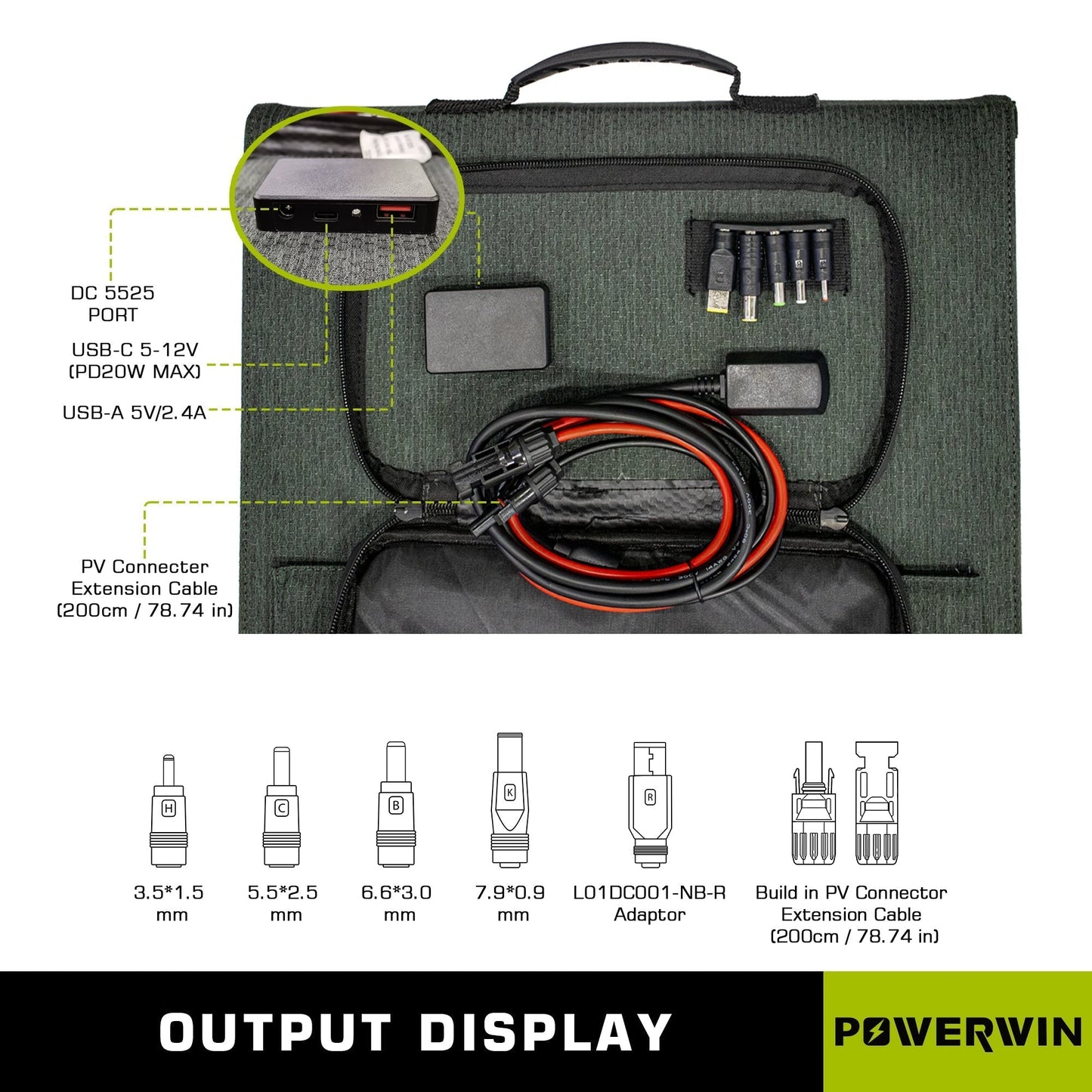US POWERWIN Foldable Solar Panel PWS110 4 Pack 440W