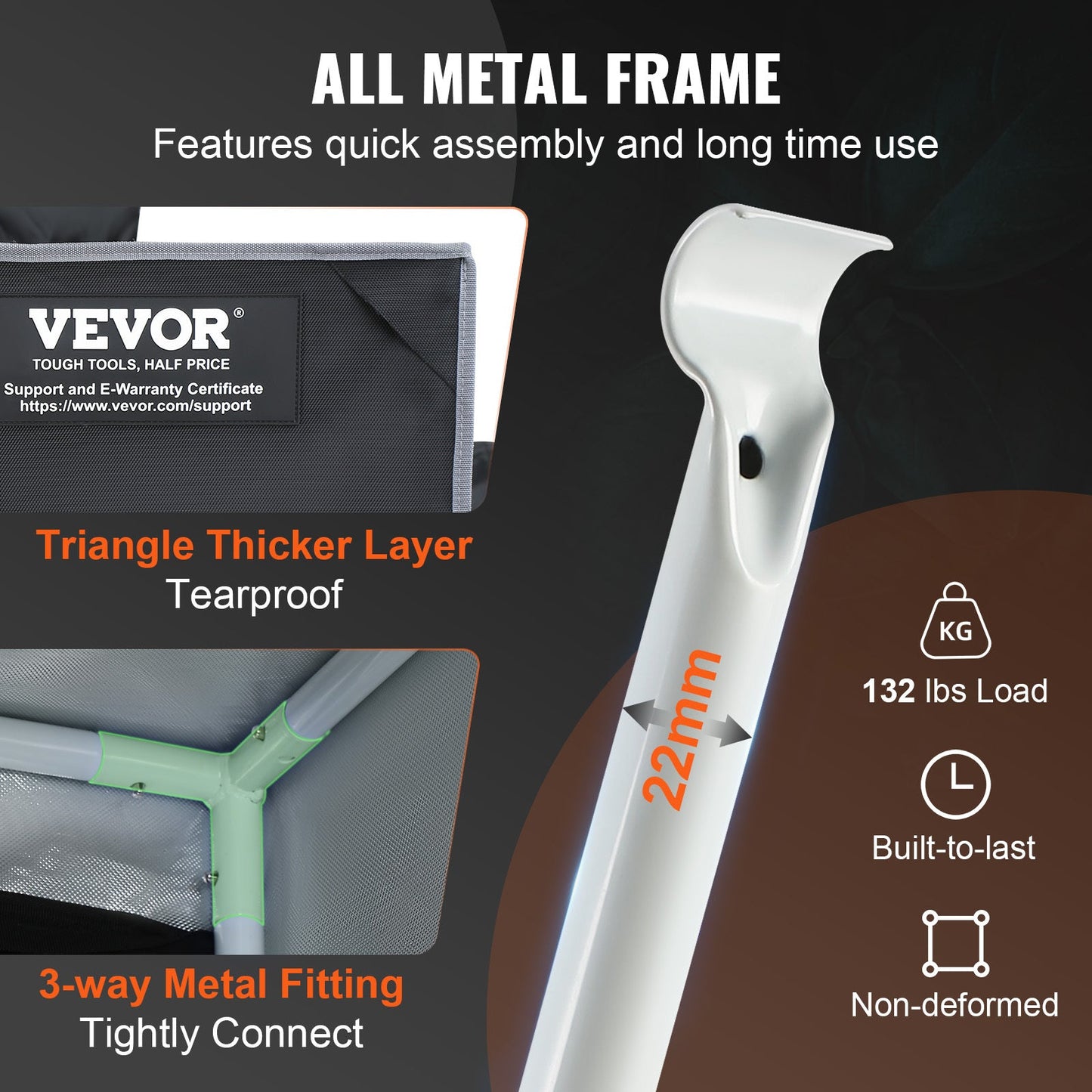 VEVOR 2x4 Grow Tent, 48'' X 24'' X 72'', High Reflective 2000D Mylar