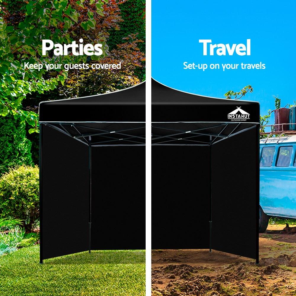 Instahut Gazebo Pop Up Marquee 3x3m Folding Tent Wedding Gazebos 500D