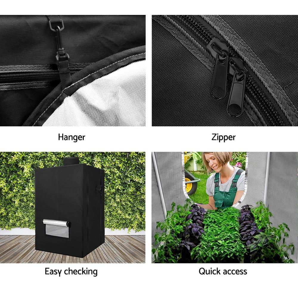 Green Fingers Grow Tent 60x60x90CM Hydroponics Kit Indoor Plant Room