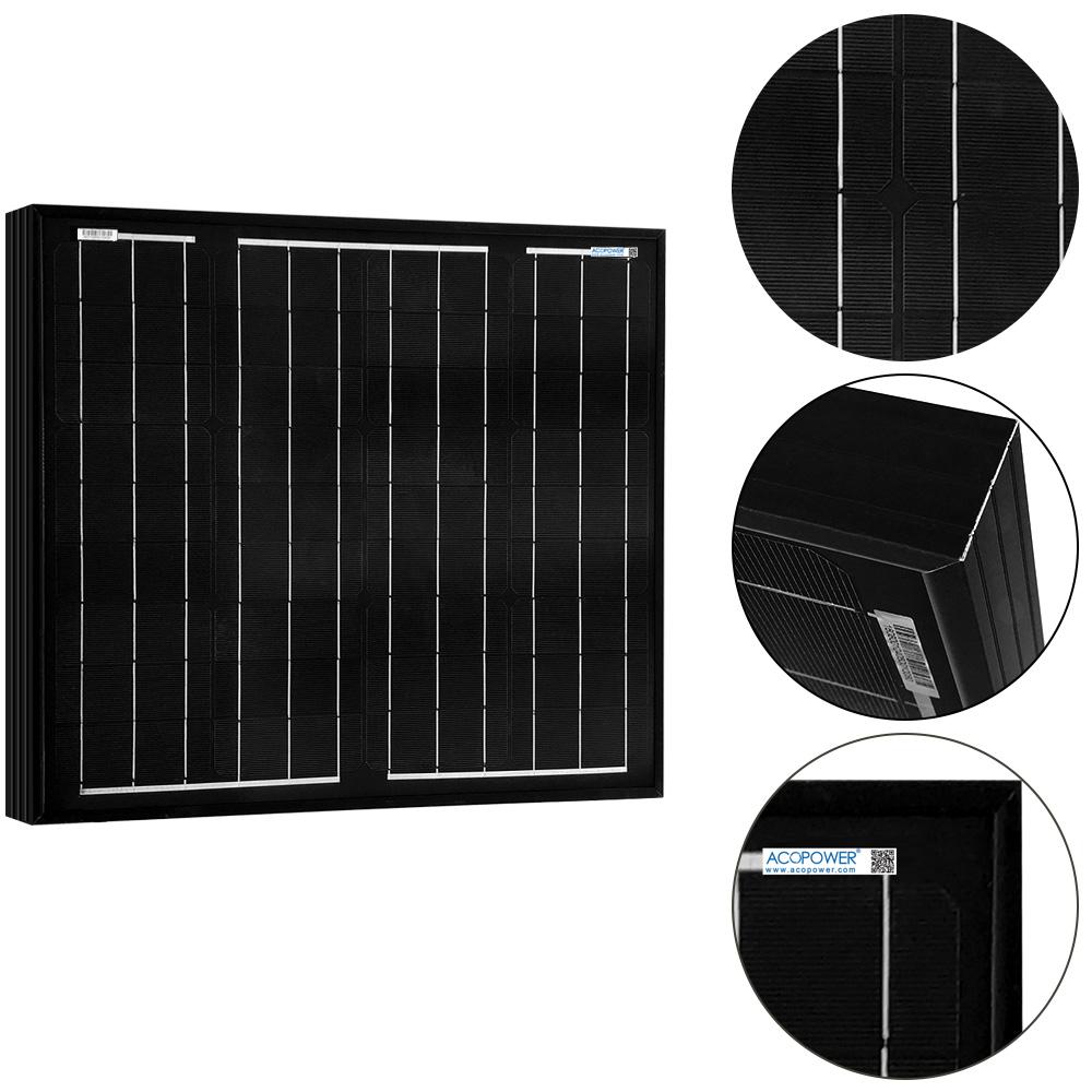 50 Watt 12 Volt Monocrystalline Solar Panel
