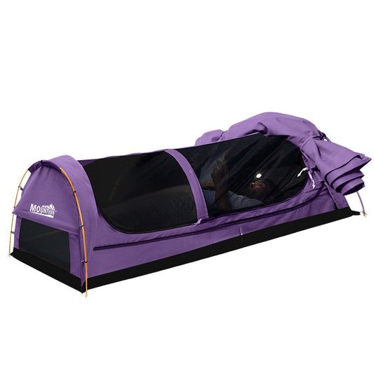 Mountview Double Swag Camping Swags Canvas Dome Tent Hiking Mattress