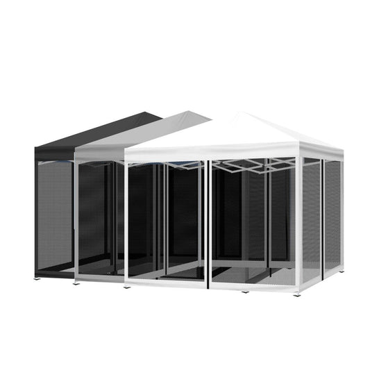 Mountview Gazebo 3x3 Marquee Pop Up Tent Outdoor Canopy Wedding Mesh