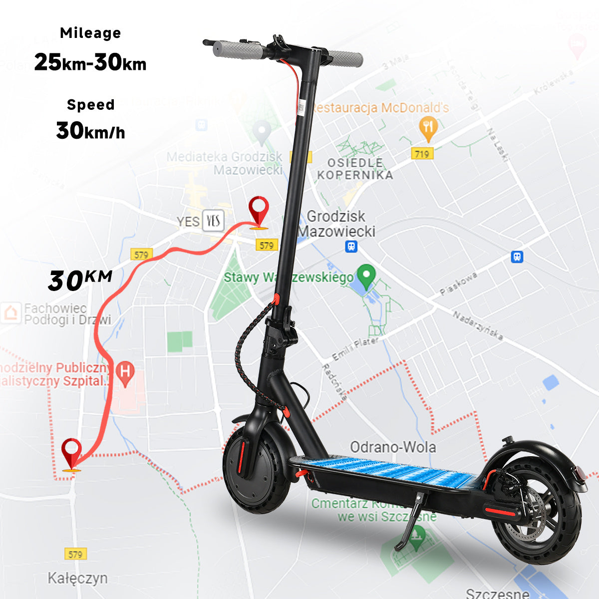 VoltStrider™ Esprit Urban Eight – 8.5" Smart Electric Scooter DE