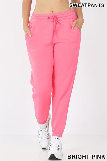 Jogger Sweatpants Elastic Waistband