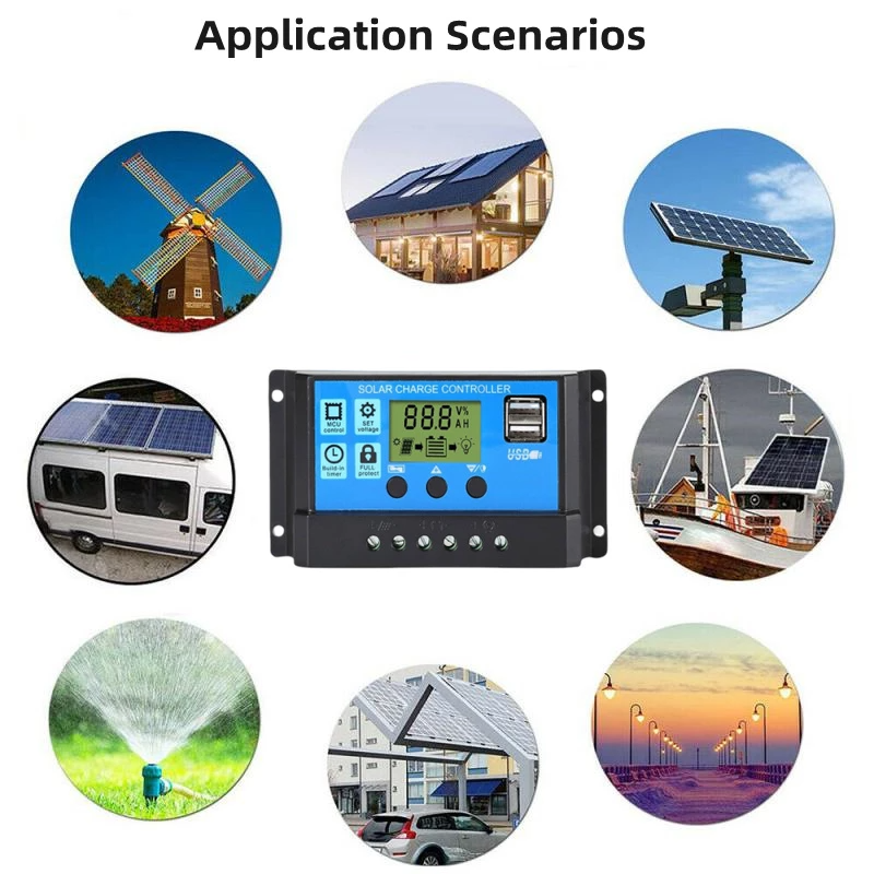 MPPT Solar Panel Regulator Charge Controller Auto Focus Tracking