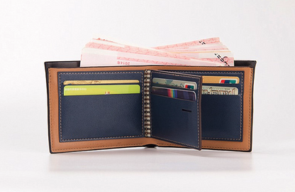 Men's Bifold Leather Credit ID Card Holder Wallet Billfold Purse