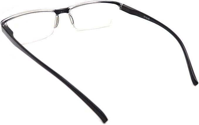 4 Pack Reading Glasses Readers Men Women Square Frame Spring Hinge