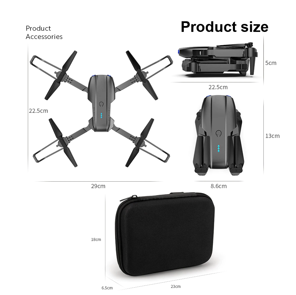 Drones Quadcopter 5G 4K GPS Drone X Pro with HD Dual Camera WiFi FPV