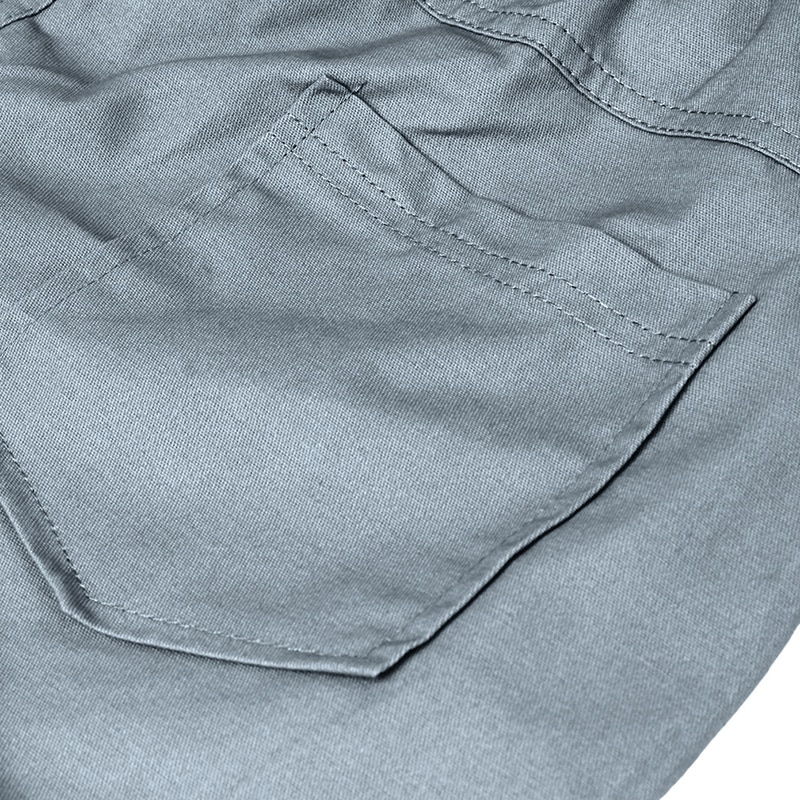 Men Casual Chino Cargo Shorts Elastic Waist Drawstring 6 Pockets