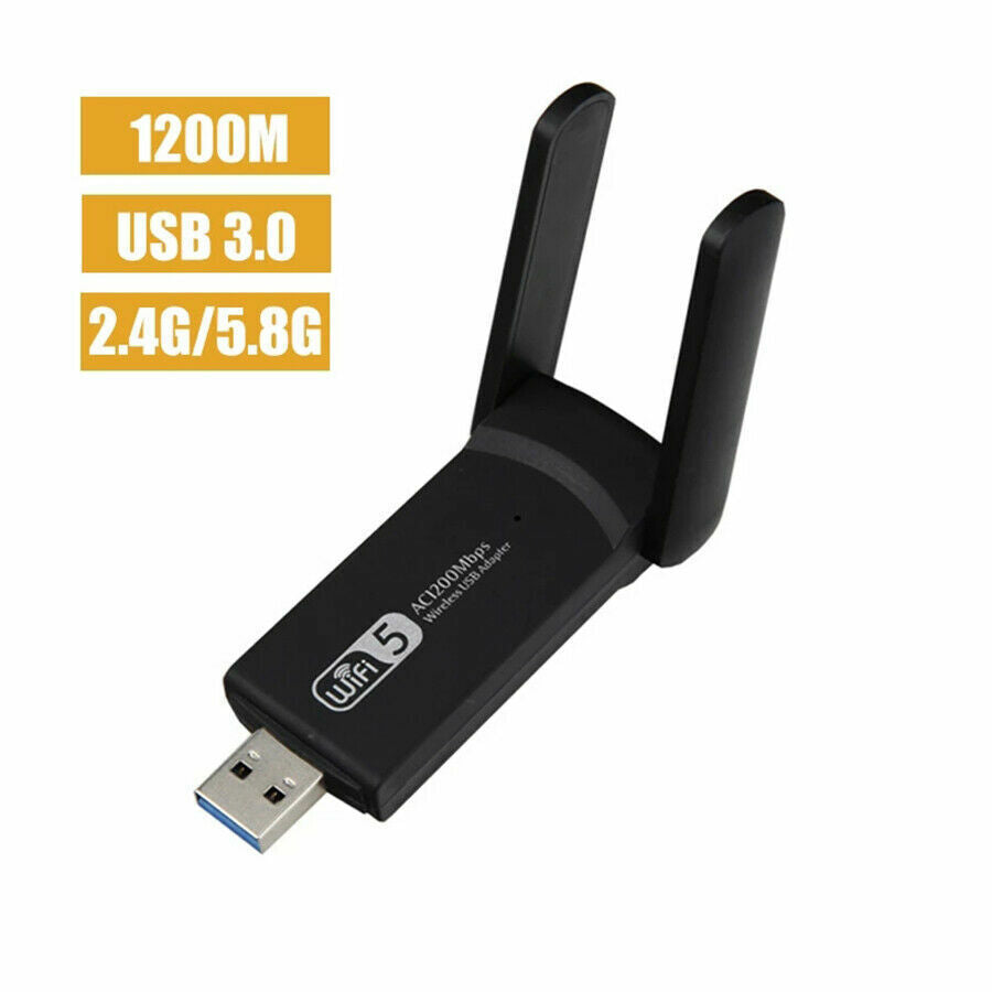 1200Mbps Long Range AC1200 Dual Band 5GHz Wireless USB 3.0 WiFi