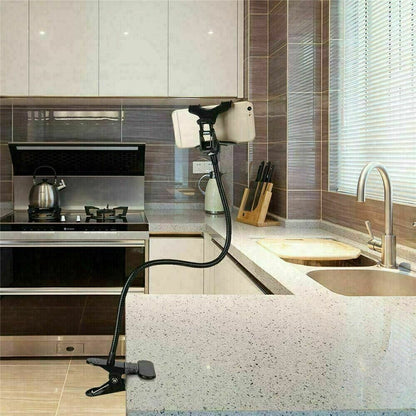 Universal Lazy Mobile Phone Gooseneck Stand Holder Flexible Bed Desk