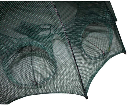 Fishing Bait Trap Crab Net Crawdad Shrimp Cast Dip Cage Fish Minnow