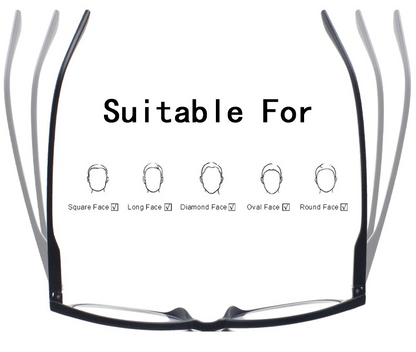 4 Pack Reading Glasses Readers Men Women Square Frame Spring Hinge