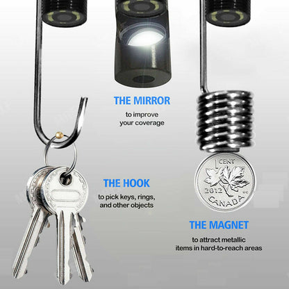 5M 6LEDs Snake Endoscope Borescope 8mm Inspection USB Camera Scope For