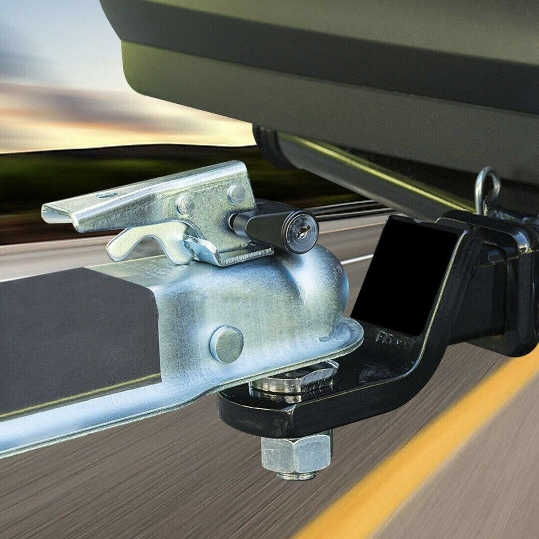 Trailer Hitch Coupler Lock Dia 1/4" Span 3/4" For Tow Boat RV Truck