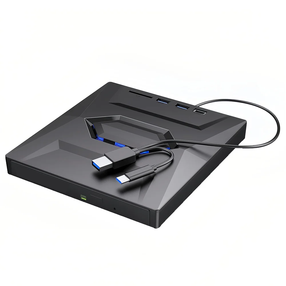 External CD DVD Drive USB 3.0 Writer Burner Player for PC Laptop