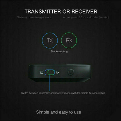 2in1 Bluetooth Transmitter Receiver Wireless Adapter TV Home Stereo