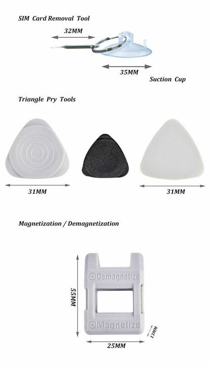 Magnetic Screwdriver Bit Set For iPhone Macbook Tool Kit Set Repair