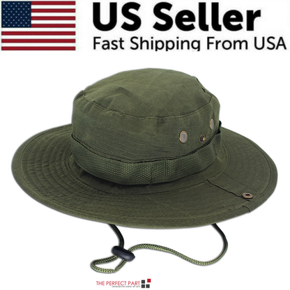 Wide Brim Sun Hat UV Protection Bucket Cap For Hiking Camping Fishing