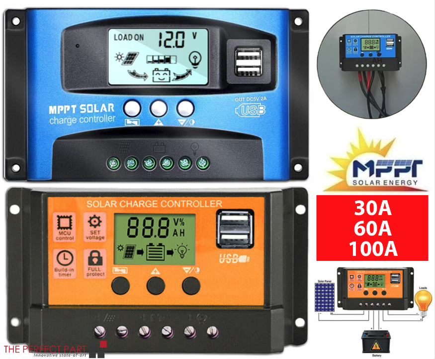 MPPT Solar Panel Regulator Charge Controller Auto Focus Tracking