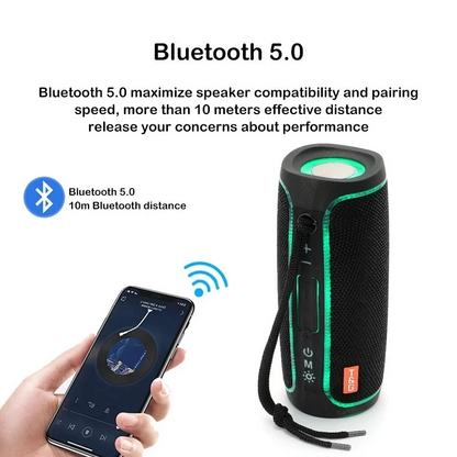 Bluetooth Speaker Wireless Waterproof Outdoor Stereo Bass USB/TF/FM