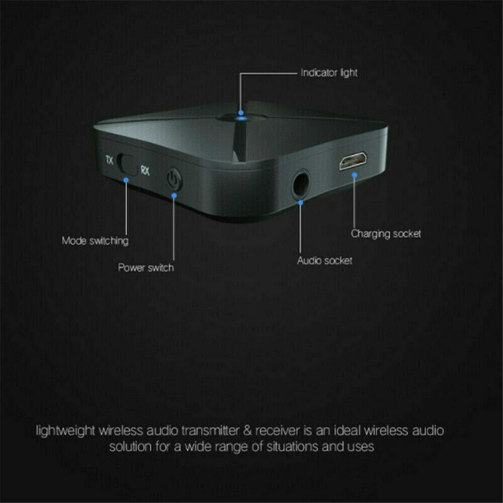2in1 Bluetooth Transmitter Receiver Wireless Adapter TV Home Stereo