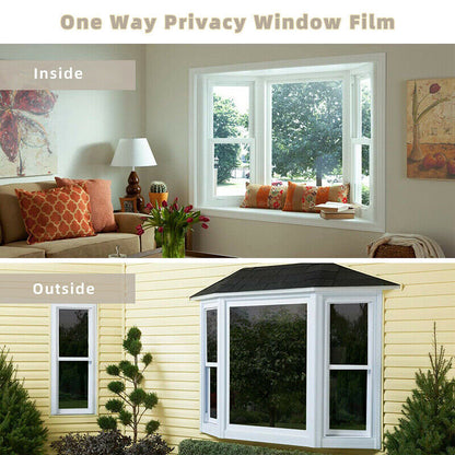 One Way Mirror Window Film Heat UV Reflective Privacy Tint Foil For