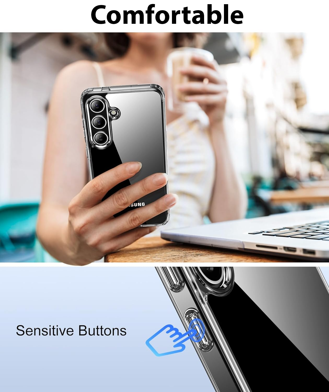 For Samsung Galaxy S24 Ultra Plus Shockproof Case & Screen Protector &