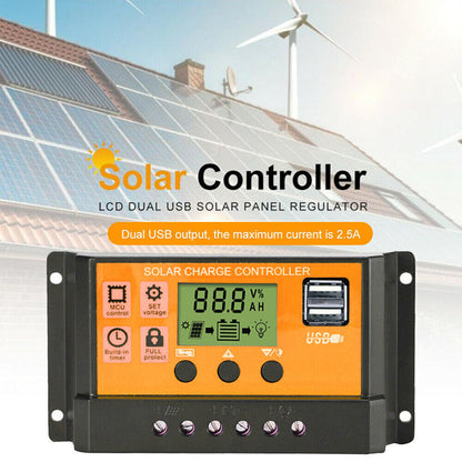 MPPT Solar Panel Regulator Charge Controller Auto Focus Tracking