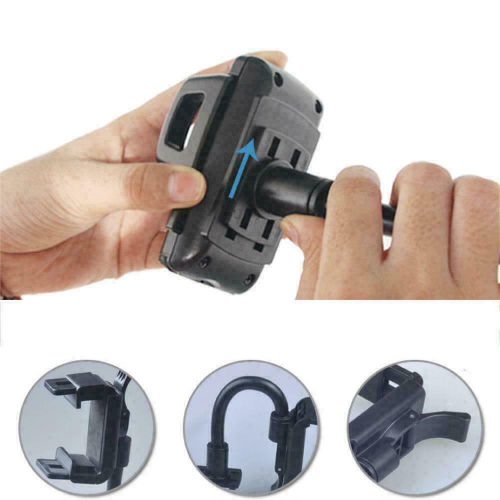 Universal 360° Car Rearview Mirror Mount Stand Holder Cradle For Cell