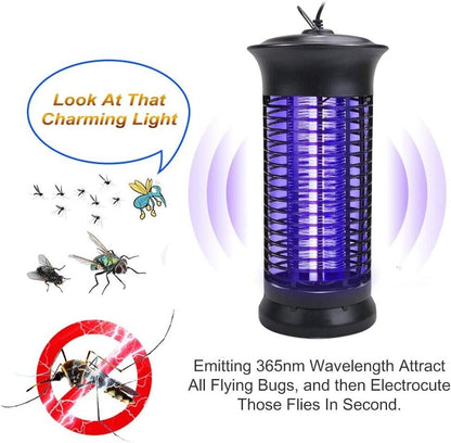 Electric Fly Gnat Killer Lamp Pests Fly Insect Trap Mosquito Bug