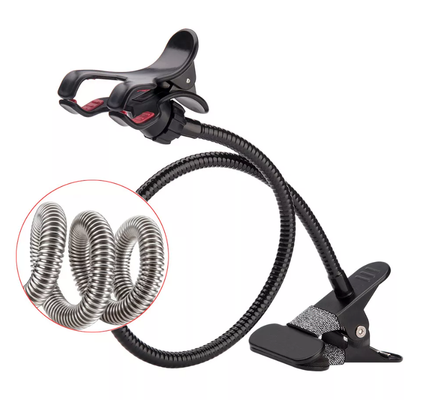 Universal Lazy Mobile Phone Gooseneck Stand Holder Flexible Bed Desk