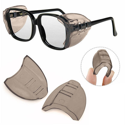 2 Pairs Side Shields For Eye Glasses Slip On Safety Glasses Shield
