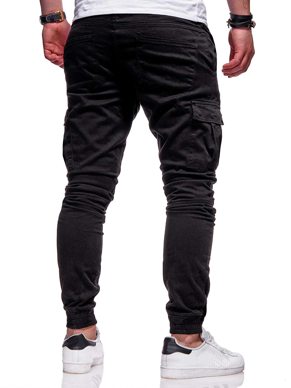 Men's Casual Joggers Pants Sweatpants Cargo Combat Loose Sport Workout