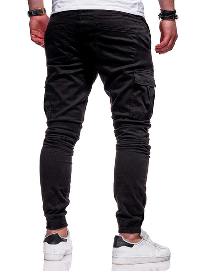 Men's Casual Joggers Pants Sweatpants Cargo Combat Loose Sport Workout