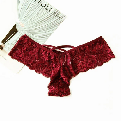 4 Pack Women Sexy Lace Underwear Lingerie Panties G-String Brief Thong