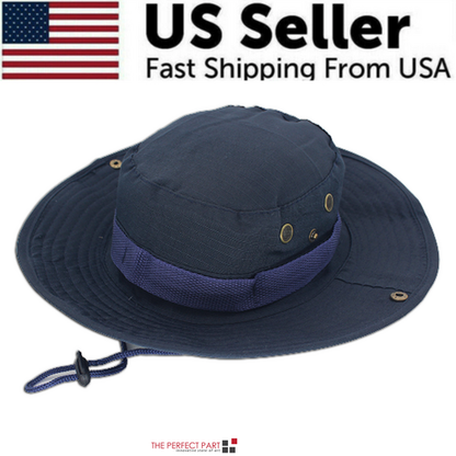 Wide Brim Sun Hat UV Protection Bucket Cap For Hiking Camping Fishing