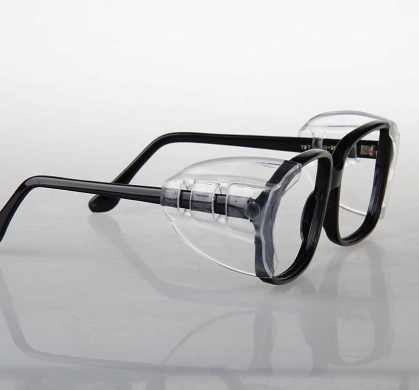 2 Pairs Side Shields For Eye Glasses Slip On Safety Glasses Shield