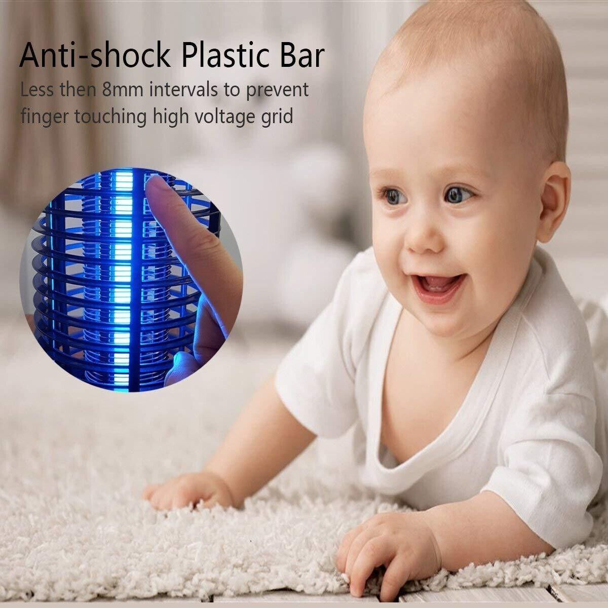 Electric Fly Gnat Killer Lamp Pests Fly Insect Trap Mosquito Bug