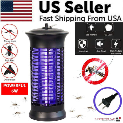 Electric Fly Gnat Killer Lamp Pests Fly Insect Trap Mosquito Bug
