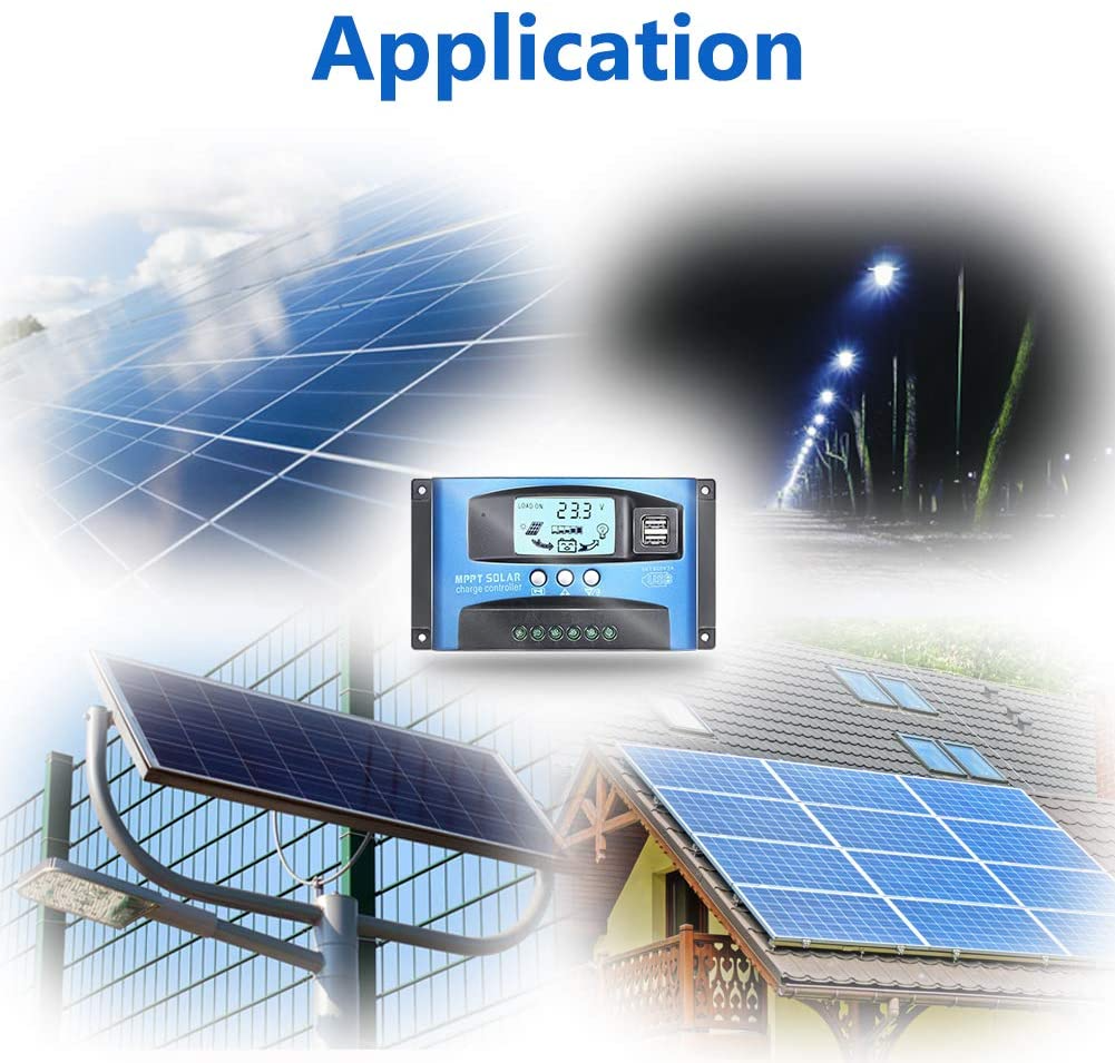 MPPT Solar Panel Regulator Charge Controller Auto Focus Tracking