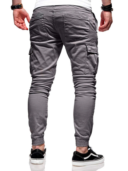 Men's Casual Joggers Pants Sweatpants Cargo Combat Loose Sport Workout