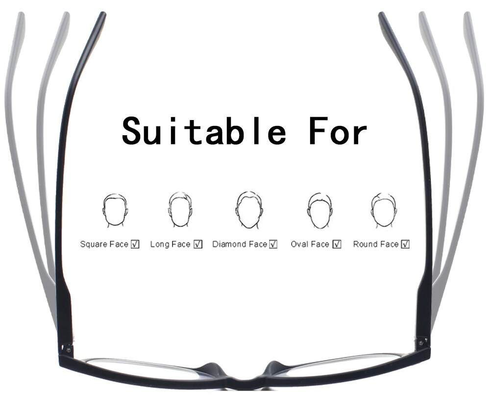 4 Pack Reading Glasses Readers Men Women Square Frame Spring Hinge
