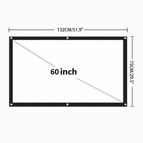 Portable Foldable Projector Screen 16:9 HD Outdoor Home Cinema Theater