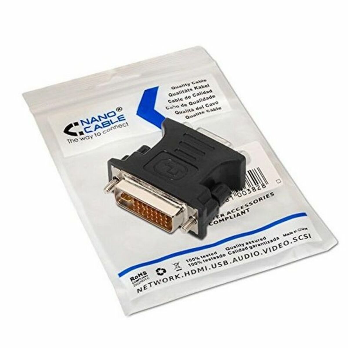24 + 5 DVI Converter to VGA HDB 15 NANOCABLE ADAPTADOR DVI 24+5/M-VGA