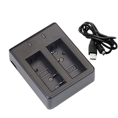2 x 1050mAh Quick Charge Dock for Action Cam EKEN H9 H9R H3R H8PRO H8R