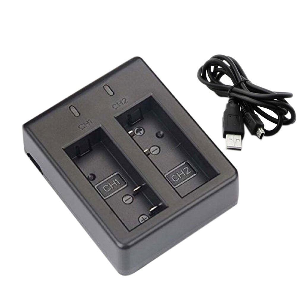 2 x 1050mAh Quick Charge Dock for Action Cam EKEN H9 H9R H3R H8PRO H8R
